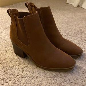 Brown boots booties
